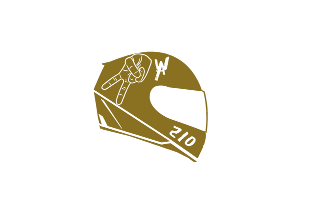 2WA Helmet Motorcycle Aware Driver Sticker