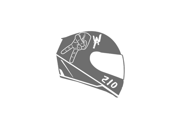 2WA Helmet Motorcycle Aware Driver Sticker