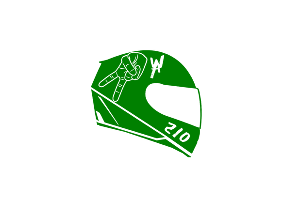 2WA Helmet Motorcycle Aware Driver Sticker