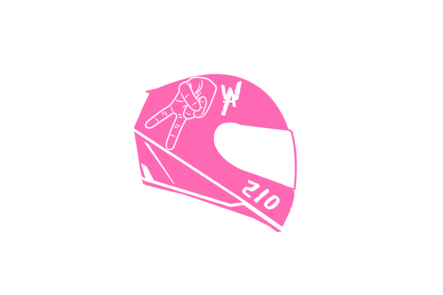 2WA Helmet Motorcycle Aware Driver Sticker