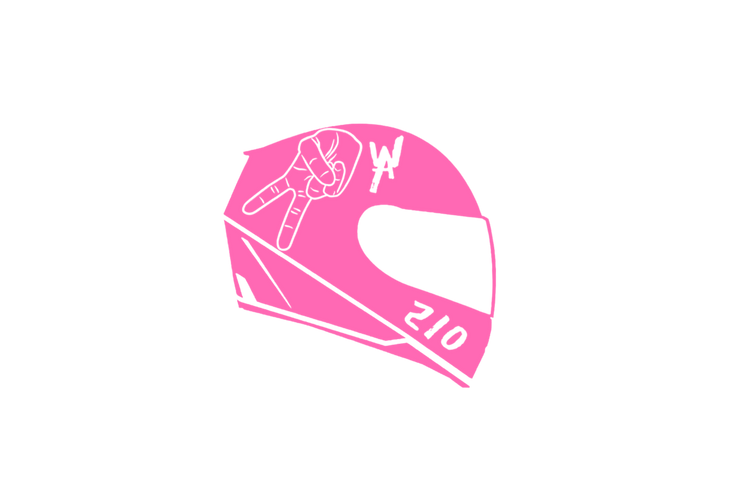 2WA Helmet Motorcycle Aware Driver Sticker