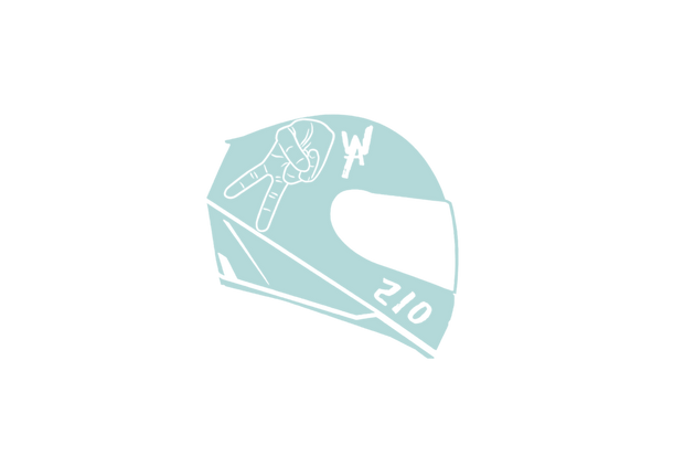 2WA Helmet Motorcycle Aware Driver Sticker