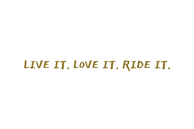 2WA Ride It Script Sticker