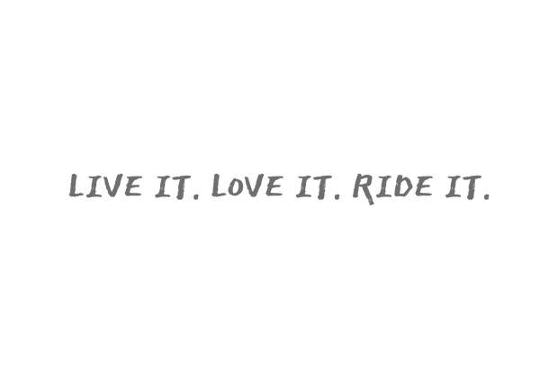 2WA Ride It Script Sticker