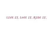 2WA Ride It Script Sticker
