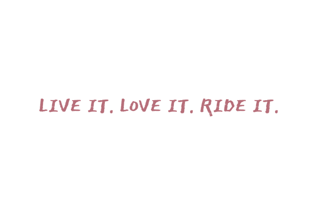 2WA Ride It Script Sticker