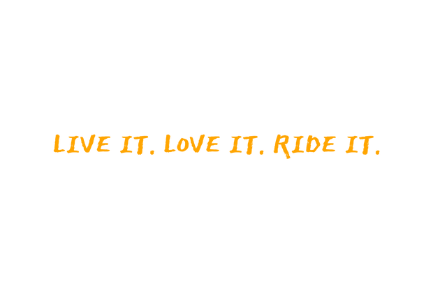 2WA Ride It Script Sticker