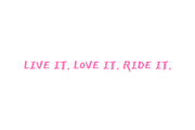 2WA Ride It Script Sticker