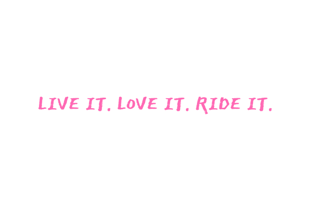 2WA Ride It Script Sticker