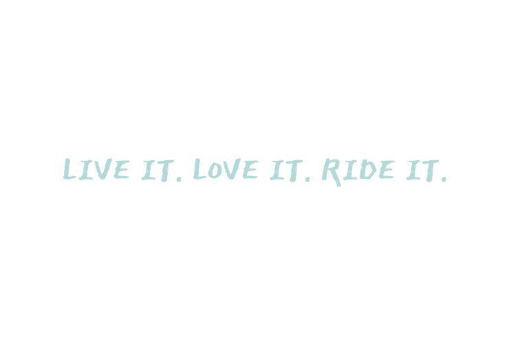 2WA Ride It Script Sticker