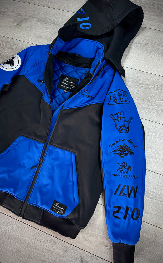 2WA Men's ELITE Level II Armoured MXC Bold Blue Combination OFFICIAL TRIBUTE Jacket