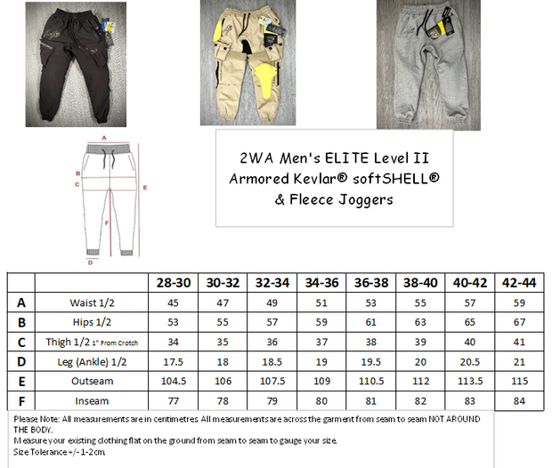 2WA ELITE Level II Armoured Grey OFFICIAL Trak Daks