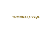 2WA Small Twowheelappeal Script Sticker