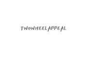 2WA Small Twowheelappeal Script Sticker