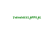 2WA Small Twowheelappeal Script Sticker