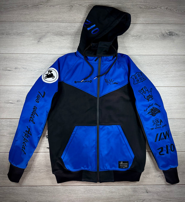 2WA Men's ELITE Level II Armoured MXC Bold Blue Combination OFFICIAL TRIBUTE Jacket