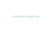 2WA Small Twowheelappeal Script Sticker