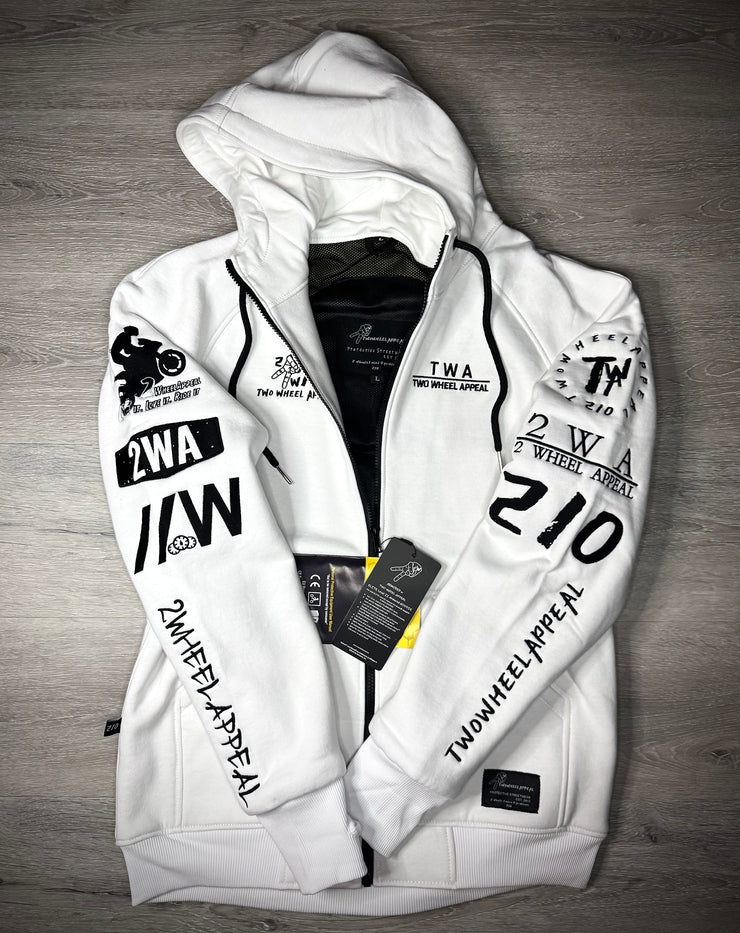 2WA ELITE Level II Armoured White OFFICIAL V2 Fleece Hoodie