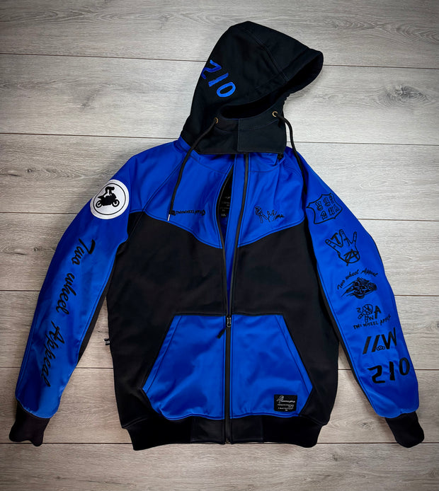2WA Men's ELITE Level II Armoured MXC Bold Blue Combination OFFICIAL TRIBUTE Jacket