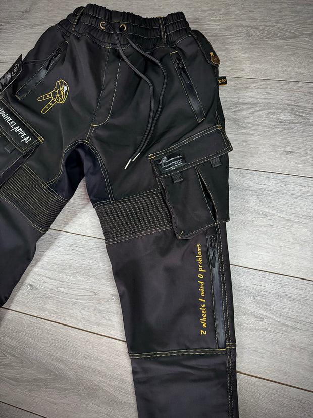 2WA Men's ELITE Level II Armoured Black 210 GOLD softSHELL® Joggers