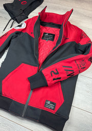 2WA Men's ELITE Level II Armoured MXC Rich Red Combination OFFICIAL TRIBUTE Jacket