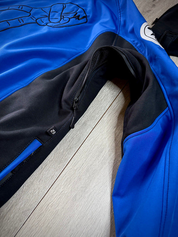 2WA Men's ELITE Level II Armoured MXC Bold Blue Combination OFFICIAL TRIBUTE Jacket