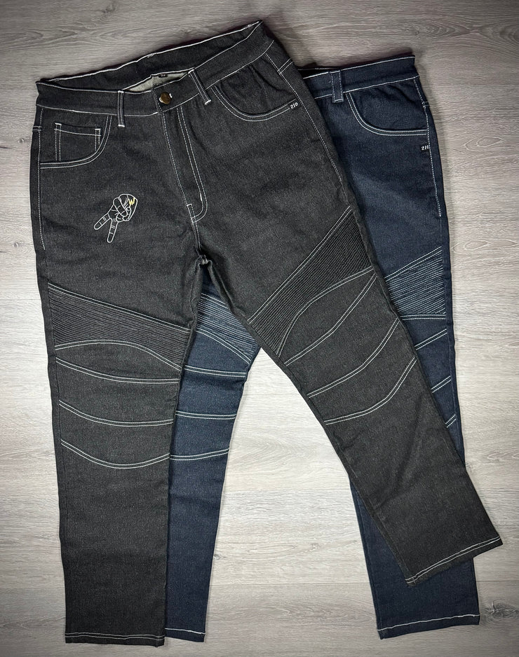 2WA ELITE Level II Armoured THUNDER® Black Denim SLC STREET Jeans