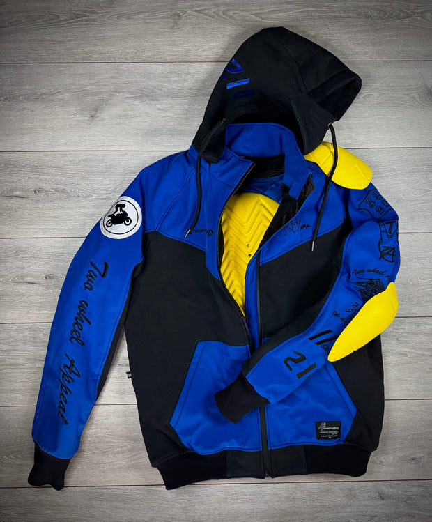 2WA Men's ELITE Level II Armoured MXC Bold Blue Combination OFFICIAL TRIBUTE Jacket