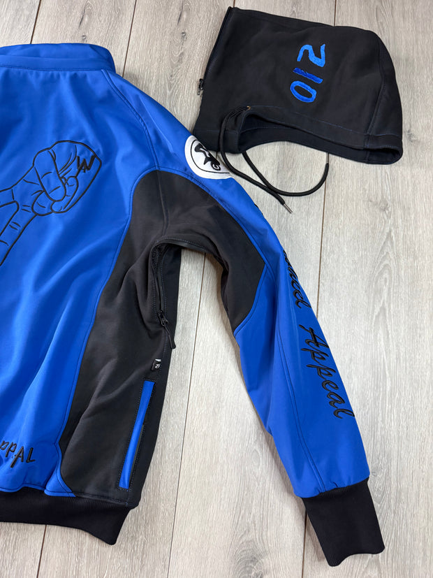2WA Men's ELITE Level II Armoured MXC Bold Blue Combination OFFICIAL TRIBUTE Jacket