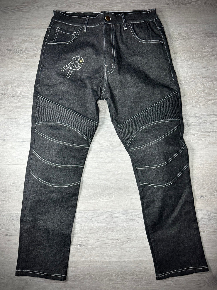 2WA ELITE Level II Armoured THUNDER® Black Denim SLC STREET Jeans