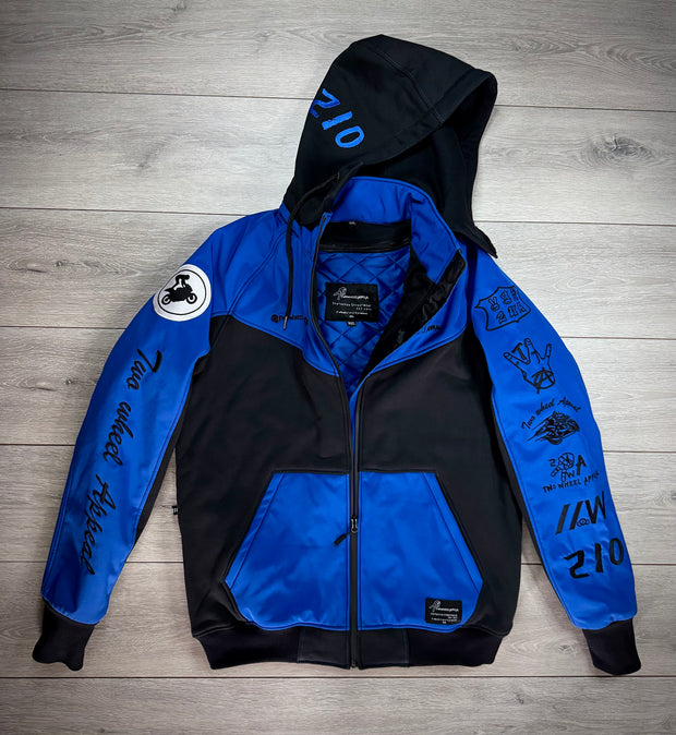 2WA Men's ELITE Level II Armoured MXC Bold Blue Combination OFFICIAL TRIBUTE Jacket
