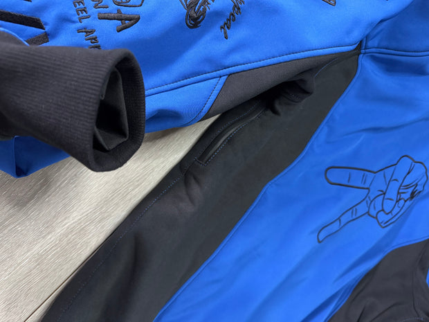 2WA Men's ELITE Level II Armoured MXC Bold Blue Combination OFFICIAL TRIBUTE Jacket