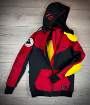 2WA Men's ELITE Level II Armoured MXC Rich Red Combination OFFICIAL TRIBUTE Jacket