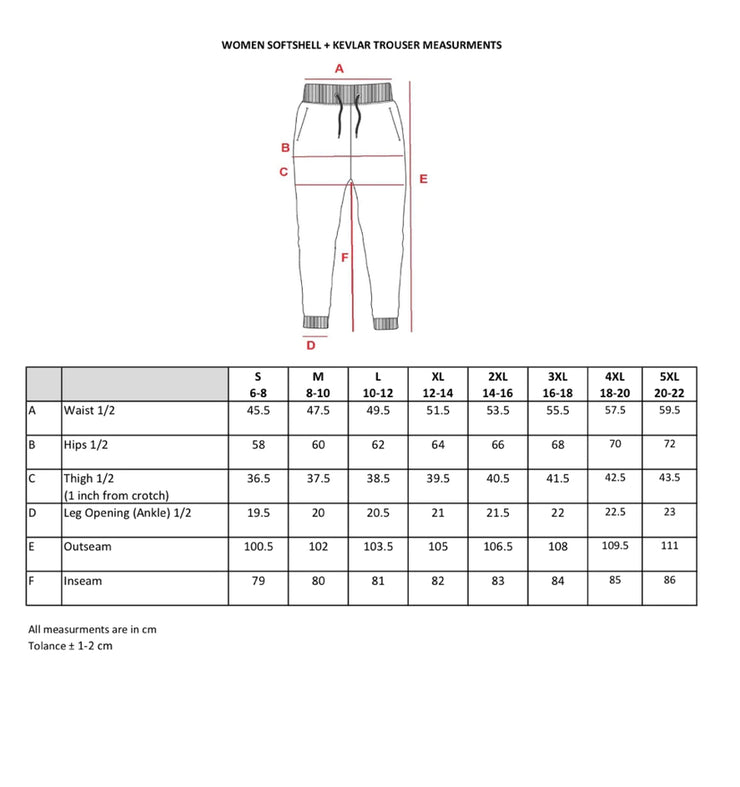 2WA Ladies ELITE Level II Armoured Grey softSHELL® Joggers