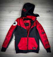 2WA Men's ELITE Level II Armoured MXC Rich Red Combination OFFICIAL TRIBUTE Jacket