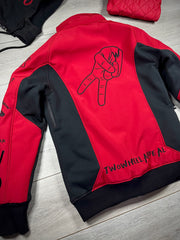 2WA Men's ELITE Level II Armoured MXC Rich Red Combination OFFICIAL TRIBUTE Jacket