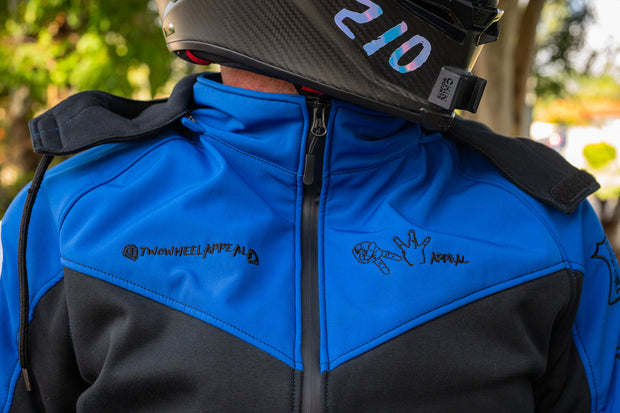 2WA Men's ELITE Level II Armoured MXC Bold Blue Combination OFFICIAL TRIBUTE Jacket
