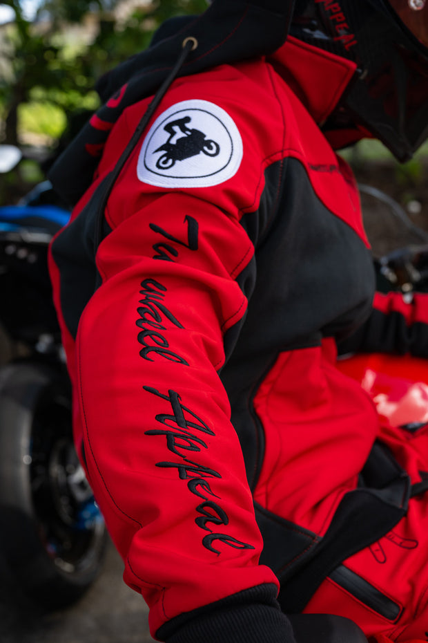 2WA Men's ELITE Level II Armoured MXC Rich Red Combination OFFICIAL TRIBUTE Jacket