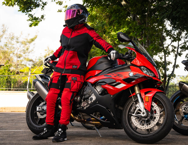 2WA Men's ELITE Level II Armoured MXC Rich Red Combination OFFICIAL TRIBUTE Jacket