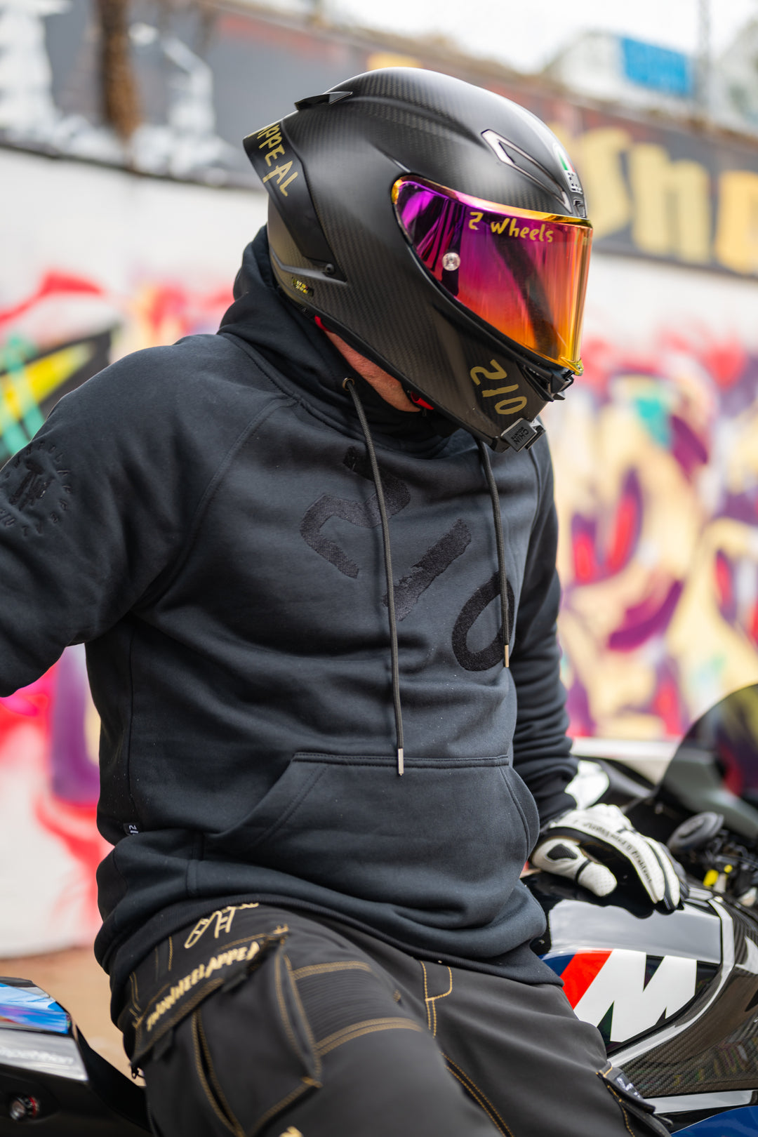 motorcycle gear hoodie MotoCAP Rated Black Armored Hoodie - Kevlar Level II