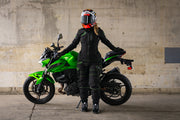 2WA™ Ladies ELITE Level II Armoured Black 210 GREEN softSHELL® RYDERZ Joggers