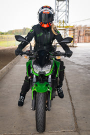2WA™ Ladies ELITE Level II Armoured Black 210 GREEN softSHELL® RYDERZ Joggers