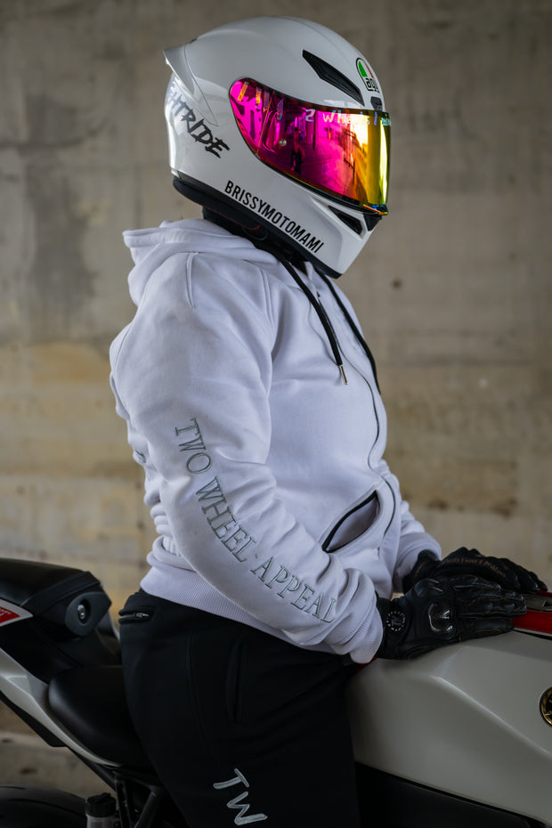 2WA™ ELITE Level II Armoured White CLASSIC Fleece Hoodie
