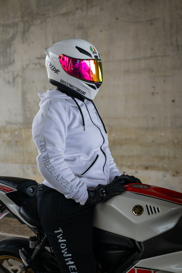 2WA™ ELITE Level II Armoured White CLASSIC Fleece Hoodie