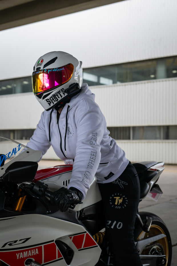 2WA™ ELITE Level II Armoured White CLASSIC Fleece Hoodie