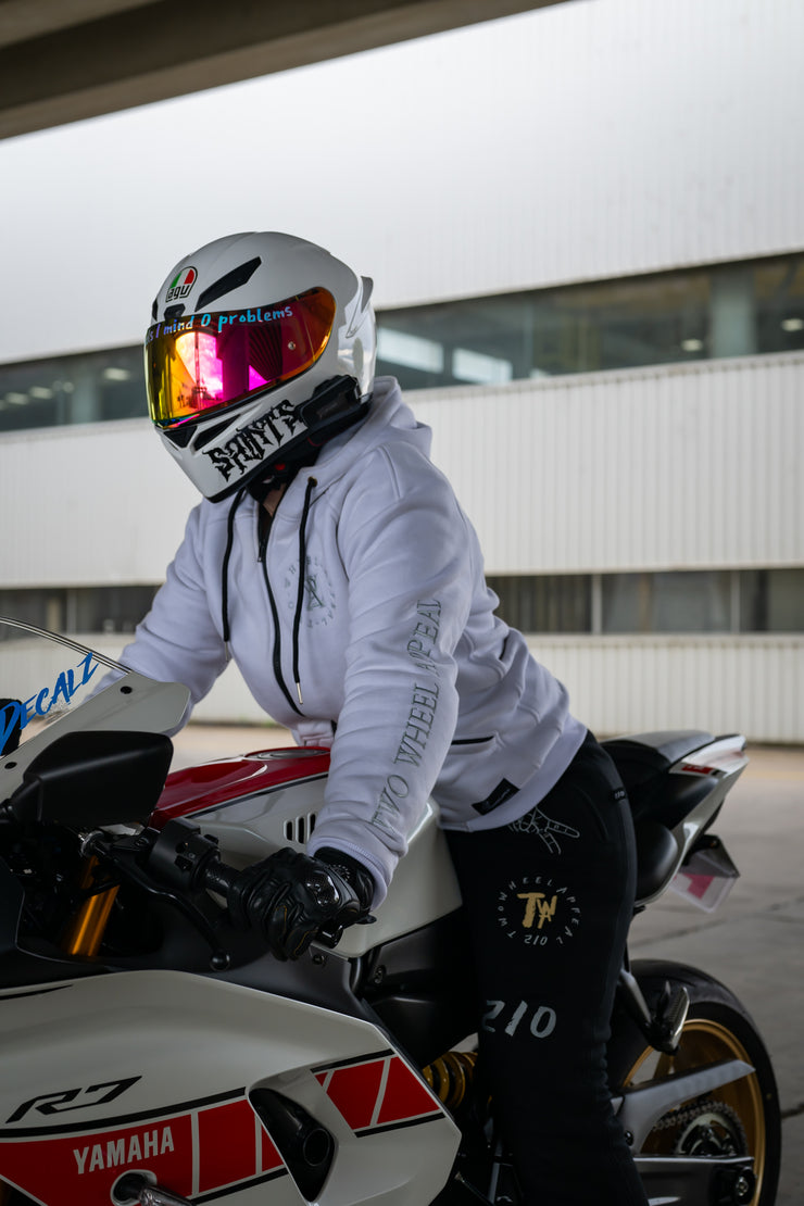 2WA™ ELITE Level II Armoured White CLASSIC Fleece Hoodie