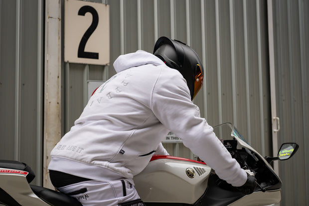 2WA™ ELITE Level II Armoured White CLASSIC Fleece Hoodie