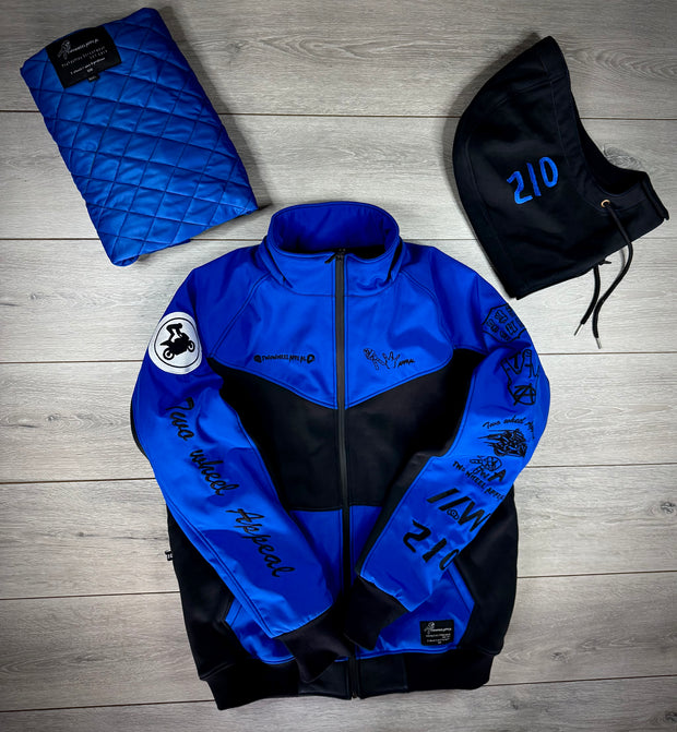 2WA Men's ELITE Level II Armoured MXC Bold Blue Combination OFFICIAL TRIBUTE Jacket