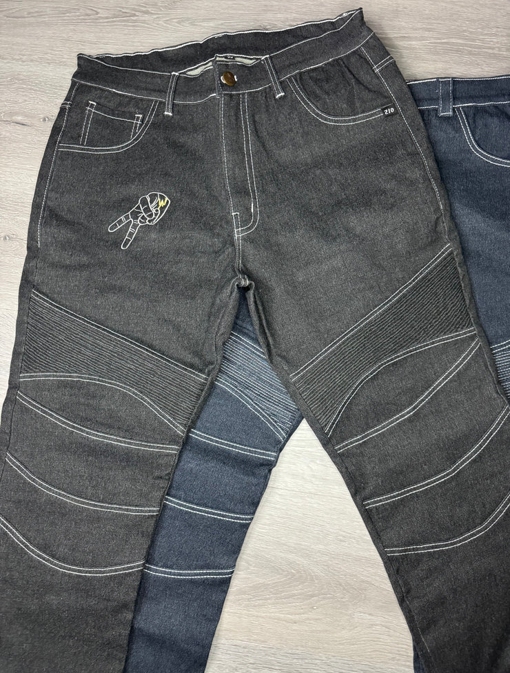 2WA ELITE Level II Armoured THUNDER® Black Denim SLC STREET Jeans