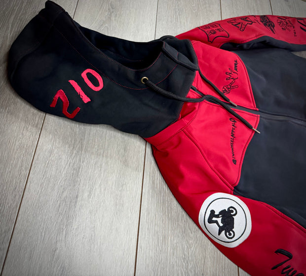 2WA Men's ELITE Level II Armoured MXC Rich Red Combination OFFICIAL TRIBUTE Jacket